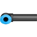 Festo QSML Series Nickel Plated Brass Push-In L Connector Pneumatic Fitting 14 Bar 6 mm x 4 mm QSML-6H-4
