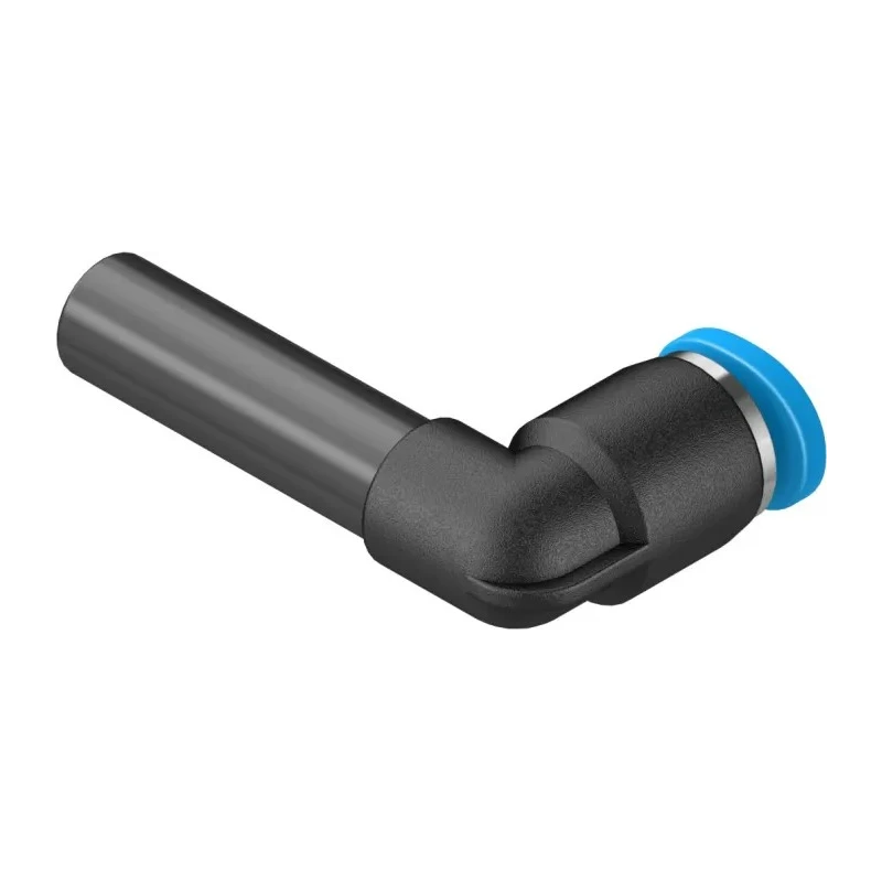 Festo QSML Series Nickel Plated Brass Push-In L Connector Pneumatic Fitting 14 Bar 6 mm x 4 mm QSML-6H-4