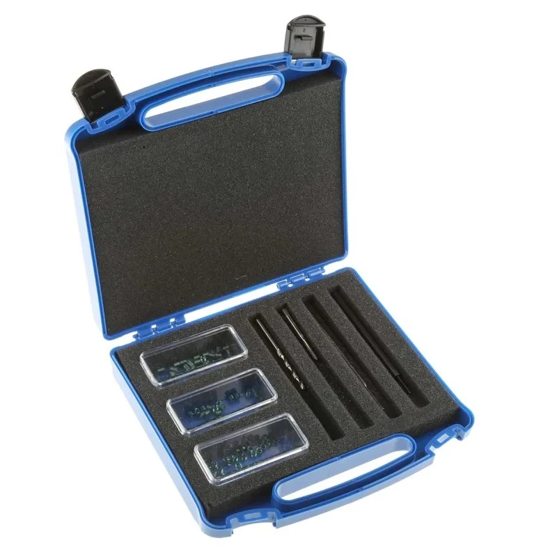 Böllhoff 64 Piece Thread Repair Kit Metric ISO Standard with Manual HSS Tap and Installation Tools 41851030000