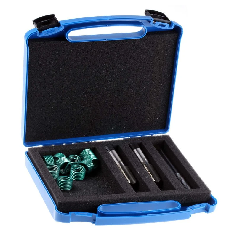 Böllhoff Industrial 13 Piece Metric ISO Thread Repair Kit with Installation Mandrel and Hand Taps 41851200020