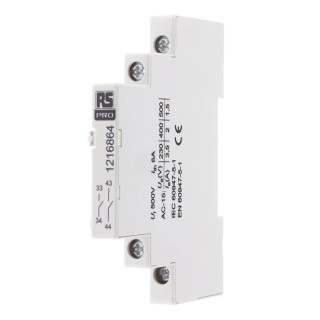 RS PRO Rail Auxiliary Release Circuit Trip for use with MS32 & MSB32 Motor Protection Circuit Breakers 121-6864