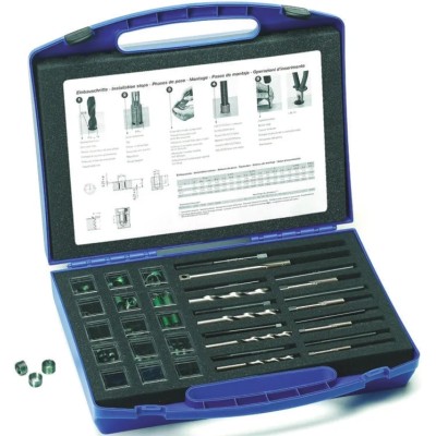 Böllhoff 260 Piece Thread Repair Kit, HELICOIL® Plus Inserts M4 - M10, Including Drill Bits and Installation 41861010001