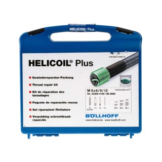 Böllhoff 64 Piece Metric Thread Repair Kit, Complete HELICOIL® Plus Thread Insert Kit 41851060000