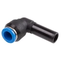 Festo QSL Series Nickel Plated Brass Pneumatic Elbow Tube-to-Tube Adapter Push In 12 mm to 10 mm QSL-12H-10