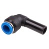Festo QSL Series Nickel Plated Brass Pneumatic Elbow Tube-to-Tube Adapter Push In 12 mm to 10 mm QSL-12H-10