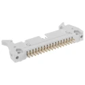 RS PRO Straight Through Hole PCB Header, 34 Contacts, 2.54 mm Pitch, Shrouded, Gold Plated Brass Contacts 471-070