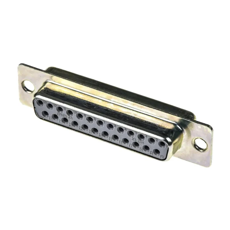 RS PRO 25 Way Straight Panel Mount D-Sub Connector Female 750V 5A Steel Housing 470-904