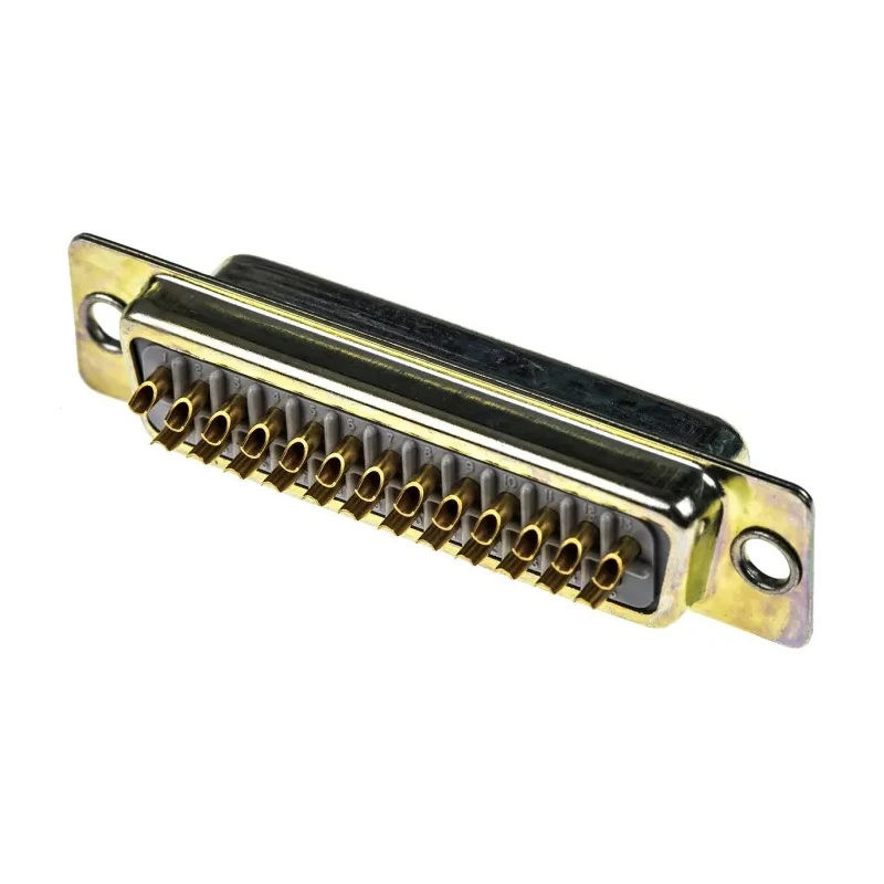 RS PRO 25 Way Straight Panel Mount D-Sub Connector Female 750V 5A Steel Housing 470-904
