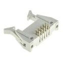 RS PRO Right Angle Through Hole PCB Header, 10 Contacts, 2.54 mm Pitch, Shrouded, Gold Plated, Thermoplastic Housing 471-109