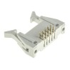 RS PRO Right Angle Through Hole PCB Header, 10 Contacts, 2.54 mm Pitch, Shrouded, Gold Plated, Thermoplastic Housing 471-109