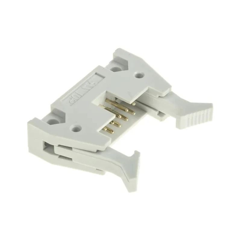 RS PRO Right Angle Through Hole PCB Header, 10 Contacts, 2.54 mm Pitch, Shrouded, Gold Plated, Thermoplastic Housing 471-109
