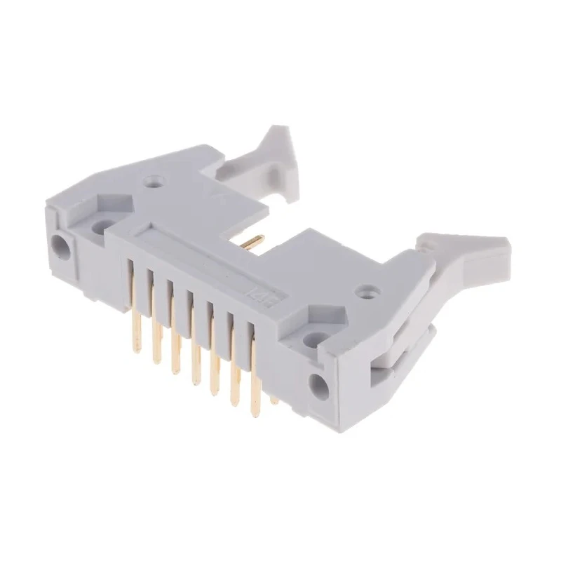 RS PRO Right Angle Through Hole PCB Header, 14 Contacts, 2.54 mm Pitch, 1 Row, Shrouded 471-115