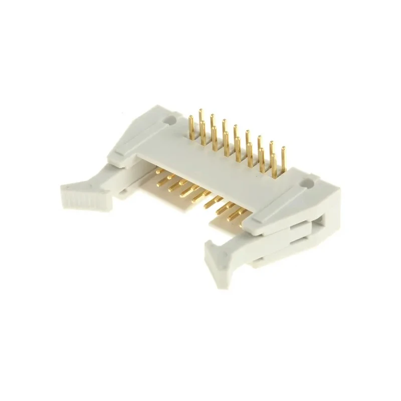 RS PRO Right Angle Through Hole PCB Header 16 Contacts 2.54 mm Pitch 2 Row Shrouded 471-121