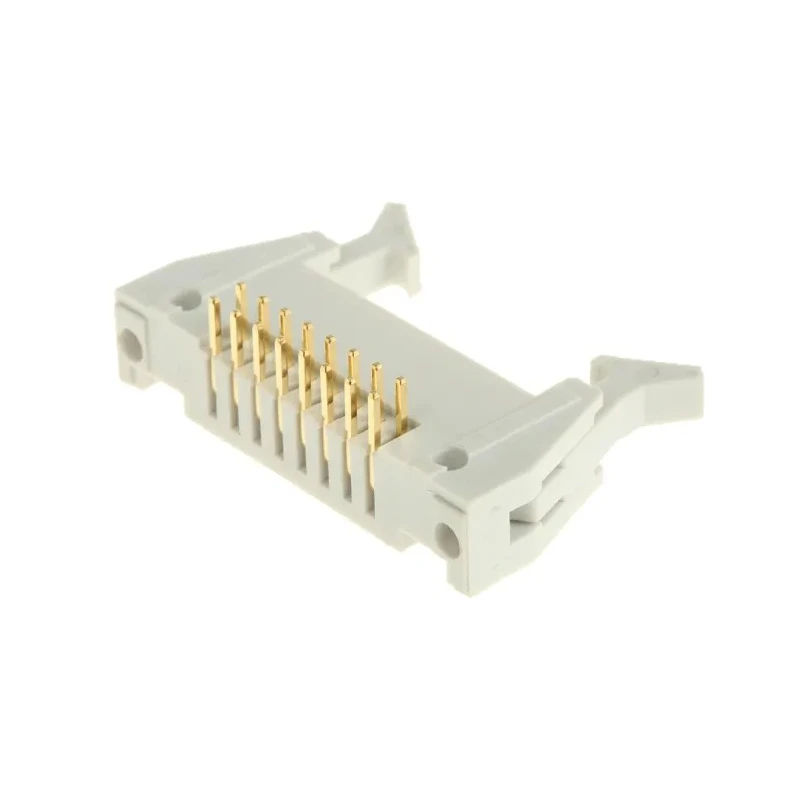 RS PRO Right Angle Through Hole PCB Header 16 Contacts 2.54 mm Pitch 2 Row Shrouded 471-121