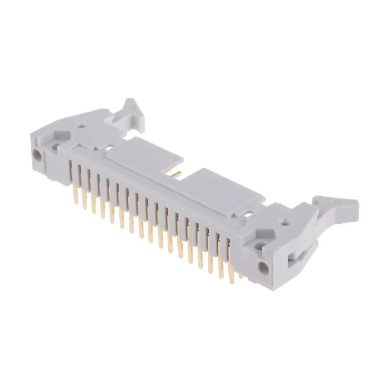 RS PRO Right Angle Through Hole PCB Header 34 Contacts 2.54 mm Pitch Brass Gold Plated 471-159