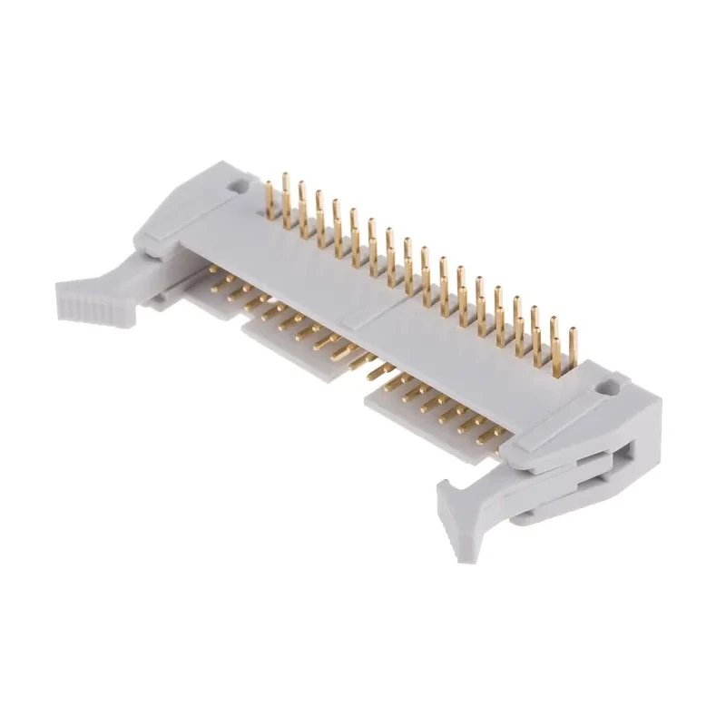 RS PRO Right Angle Through Hole PCB Header 34 Contacts 2.54 mm Pitch Brass Gold Plated 471-159