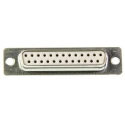 Amphenol Communications Solutions 25 Way Straight 2.76 mm Pitch Panel Mount D-Sub Connector Female DB25S064TLF
