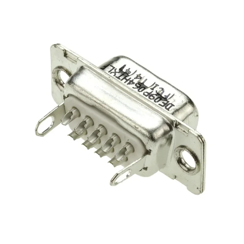 Amphenol Communications Solutions 9 Way Straight 2.74 mm Pitch Panel Mount D-Sub Connector Male DE09P064HTXLF