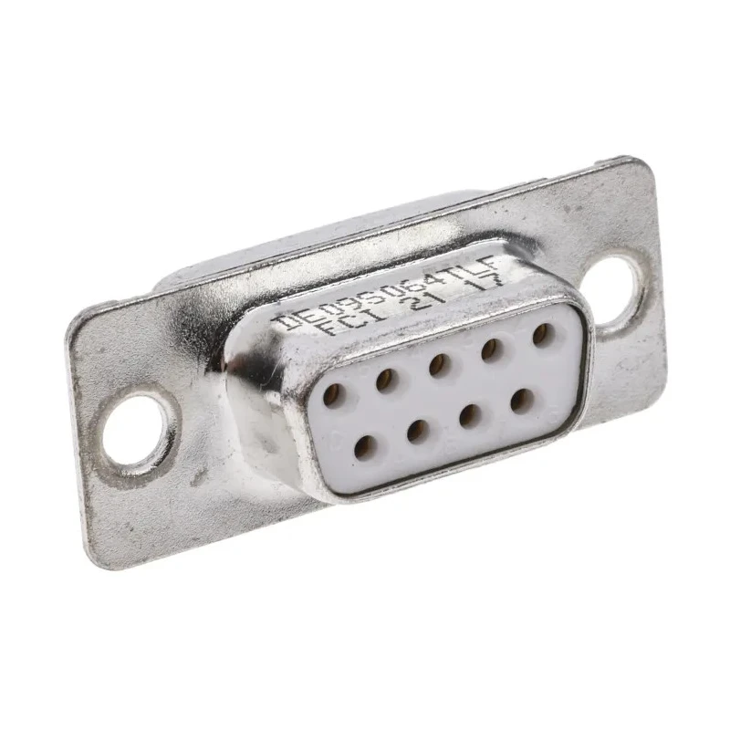 Amphenol Communications Solutions 9 Way Straight 2.74 mm Pitch Panel Mount D-Sub Connector Female DE09S064TLF