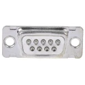 Amphenol Communications Solutions 9 Way Straight 2.74 mm Pitch Panel Mount D-Sub Connector Female DE09S064TLF