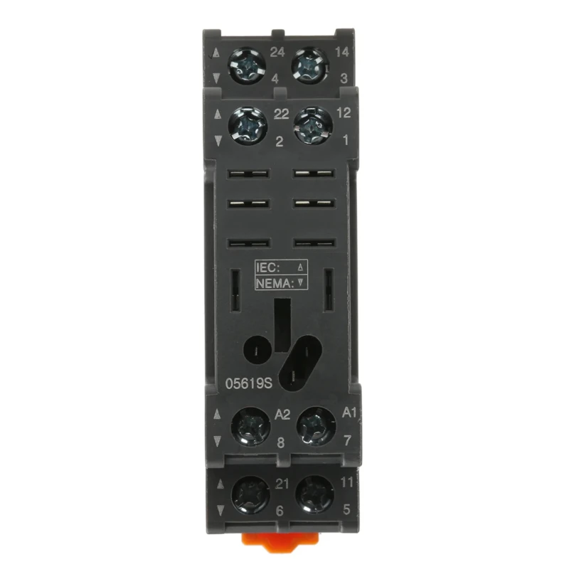 RS PRO 8 Way 300V DIN Rail Relay Socket for use with RS PRO RKL Relays DPDT 121-7825