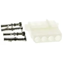 TE Connectivity Commercial MATE-N-LOK Female Connector Housing 5.08 mm Pitch 4 Way 1 Row Straight 1480 424 163304 2