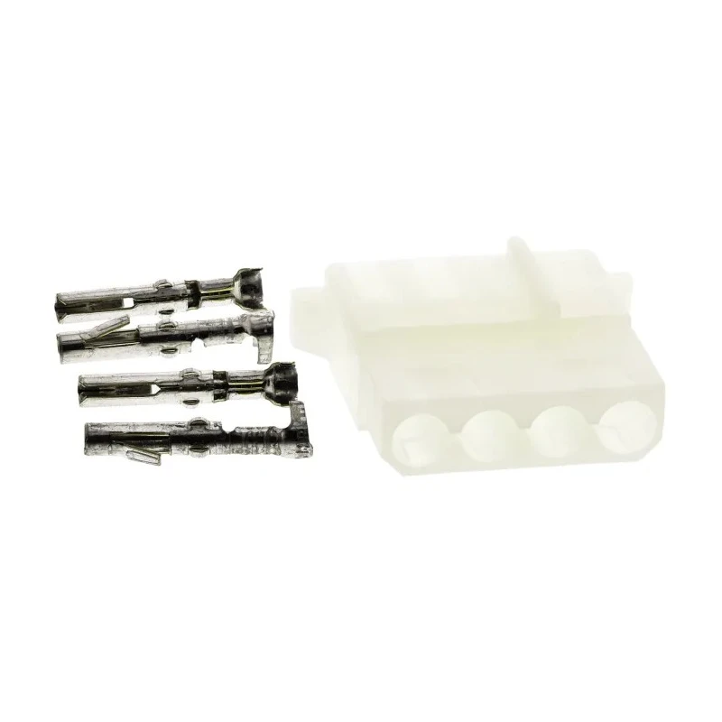 TE Connectivity Commercial MATE-N-LOK Female Connector Housing 5.08 mm Pitch 4 Way 1 Row Straight 1480 424 163304 2