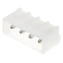 TE Connectivity Commercial MATE-N-LOK Series Straight Through Hole PCB Header, 4 Contacts, 5.08 mm Pitch, 1 Row 350211-1