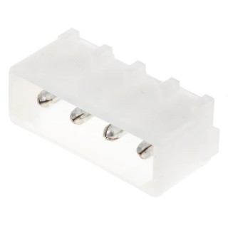 TE Connectivity Commercial MATE-N-LOK Series Straight Through Hole PCB Header, 4 Contacts, 5.08 mm Pitch, 1 Row 350211-1