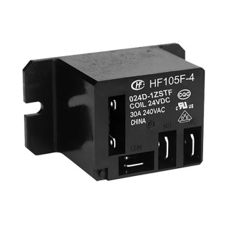 Hongfa Europe GMBH Flange Power Relay 24V dc Coil 20A Switching Current SPDT HF105F-4/024D1ZSTF