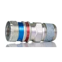 CEJN Brass Stainless Steel Pneumatic Quick Connect Coupling 1/2 in Male R C103202155