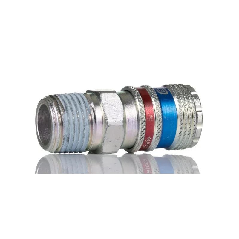 CEJN Brass Stainless Steel Pneumatic Quick Connect Coupling 1/2 in Male R C103202155