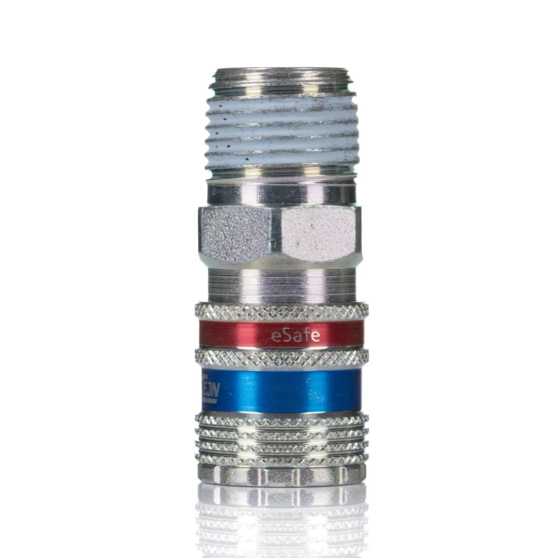 CEJN Brass Stainless Steel Pneumatic Quick Connect Coupling 1/2 in Male R C103202155