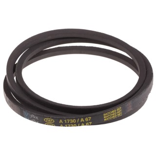 RS PRO Drive Belt, belt section A 1750 mm Outside Length, 1700 mm Inside Length, 13 mm Width, 8 mm Height, Polyester 471-607