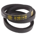 RS PRO Drive Belt, belt section A, Outside Length 760 mm, Inside Length 710 mm, Belt Height 8 mm, Belt Width 13 mm 471-562
