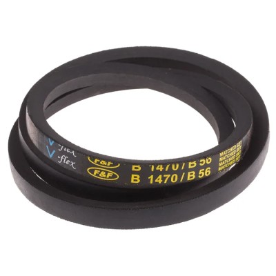 RS PRO Drive Belt Belt Section B, Polyester Cord, 1494 mm Outside Length, 1425 mm Inside Length 471-584