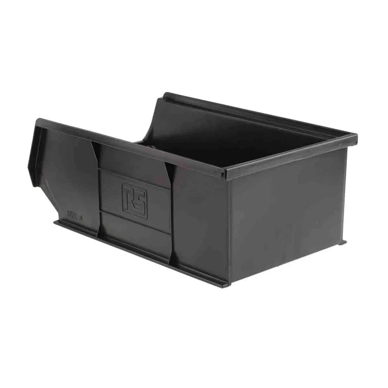 RS PRO Conductive, Anti-Static Polypropylene ESD Storage Bin 350 mm (L) x 205 mm (W) x 132 mm (H) 121-8486