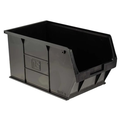 RS PRO Anti-Static, Conductive Polypropylene ESD Storage Bin 350 mm (L) x 205 mm (W) x 182 mm (H) 121-8487