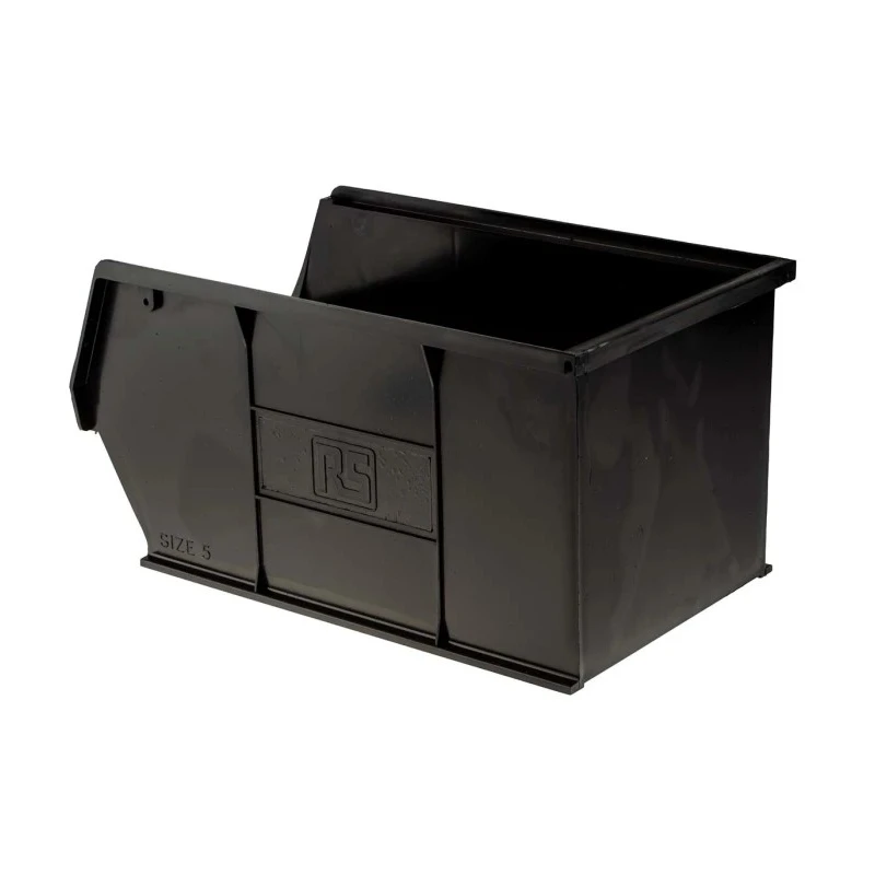 RS PRO Anti-Static, Conductive Polypropylene ESD Storage Bin 350 mm (L) x 205 mm (W) x 182 mm (H) 121-8487