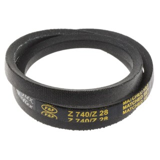 RS PRO Z Section Classical Drive Belt, FFZ Series, Polyester Cord, Polyethylene Terephthalate and Rubber Material 471-708