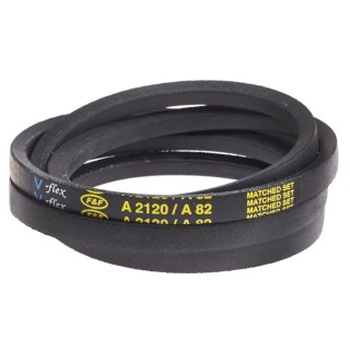 RS PRO Drive Belt, Classical A Section, Rubber and Polyethylene Terephthalate, 2133 mm Outside Length, 2083 mm 471-994