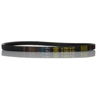 RS PRO Drive Belt, belt section A, Polyethylene Terephthalate and Rubber Material, Polyester Cord, Outside Length 472-058