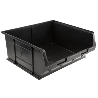 RS PRO Anti-Static Conductive Polypropylene ESD Storage Bin 375mm Length 420mm Width 182mm Height 121-8488