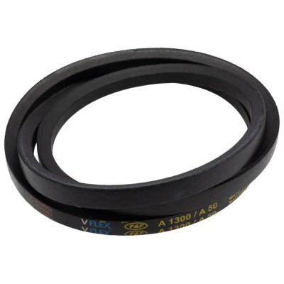 RS PRO Drive Belt, belt section A 1320 mm Outside Length, 1270 mm Inside Length, 13 mm Width, 8 mm Height, Rubber 472-082