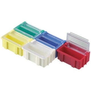 Licefa 5 Cell Red ABS Compartment Box with Transparent Lid 21 mm x 42 mm x 29 mm SMD-BOX N 2-2-3-6-1