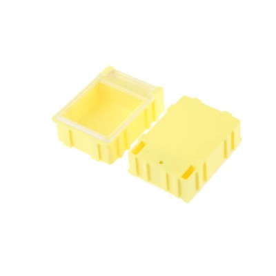Licefa Yellow ABS Compartment Box 21 mm x 56 mm x 42 mm SMD-BOX N 3-2-3-4-1