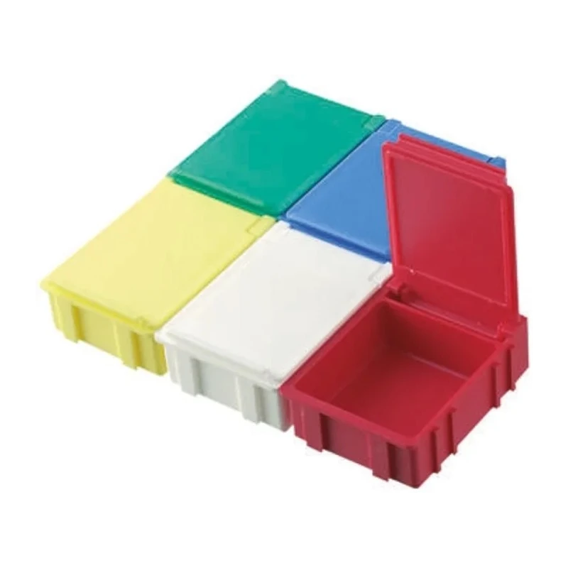 Licefa White ABS Compartment Box with Transparent Lid 21 mm x 56 mm x 42 mm SMD-BOX N 3-2-2-2-2