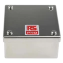 RS PRO Satin 304 Stainless Steel Adaptable Enclosure Box 100 mm x 100 mm x 50 mm 121-9691
