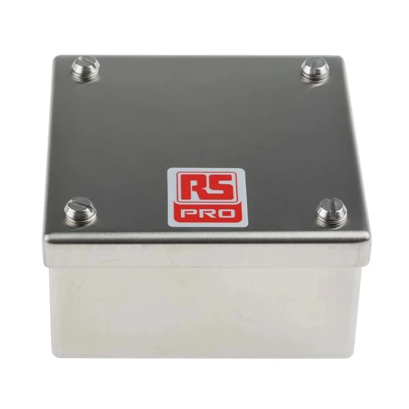 RS PRO Satin 304 Stainless Steel Adaptable Enclosure Box 100 mm x 100 mm x 50 mm 121-9691