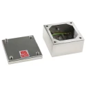 RS PRO Satin 304 Stainless Steel Adaptable Enclosure Box 100 mm x 100 mm x 50 mm 121-9691
